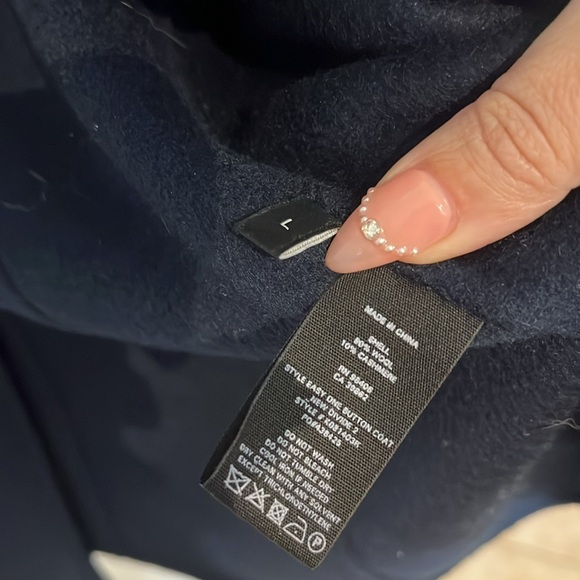 Theory womens navy blue wool coat - Picture 4 of 4